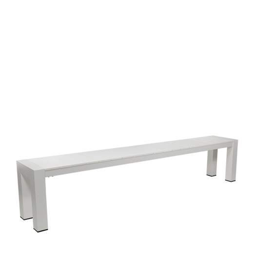Cannes Aluminium Outdoor Bench with Polywood Top 230 x 35cm
