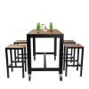 CORSICA-BAR151x80-TABLE-w-WHEELS-BKW_STOOL_Chairforce